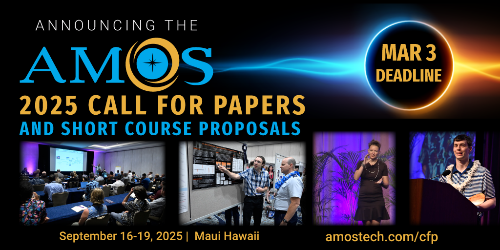 AMOS Conference Call for Papers promo for twitter