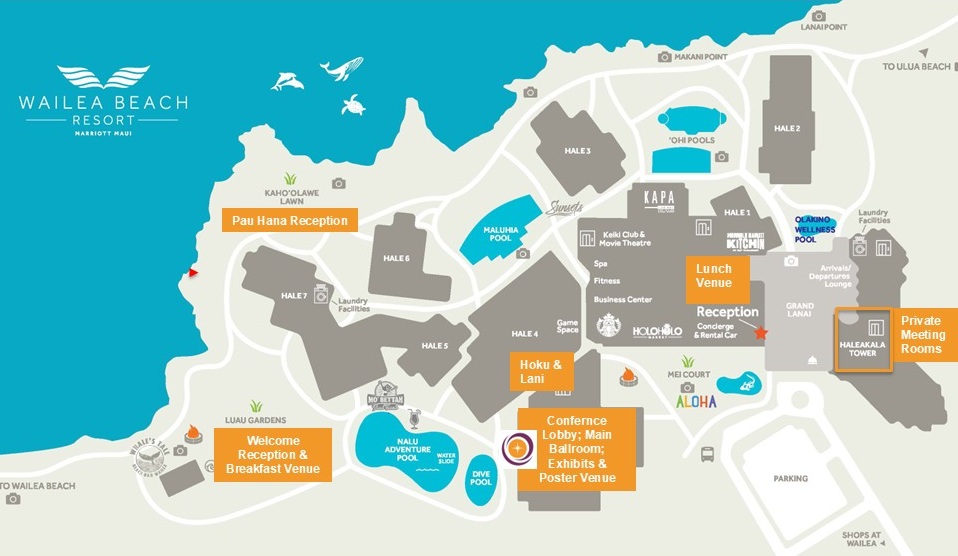 Map of Wailea Beach Resort